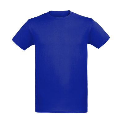 Herren T-Shirt blau bedrucken